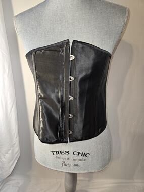 US Plus Size Womens Size 6X Black Corset Bustier Lace Up Back Goth Whimsygoth